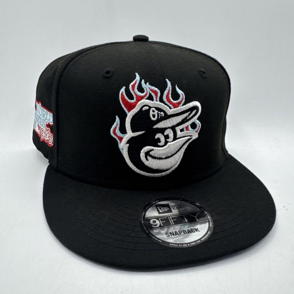 New Era Baltimore Orioles Team Fire 9Fifty 1983 WS Adjustable Snapback Hat Cap